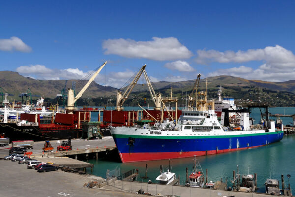 Shipping. Port Lyttleton. NZ