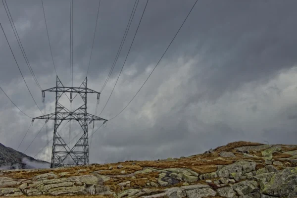 Power lines electric transmission