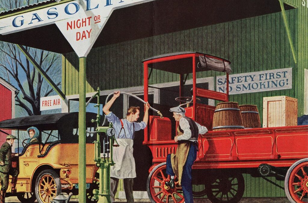 An Early Gas Station