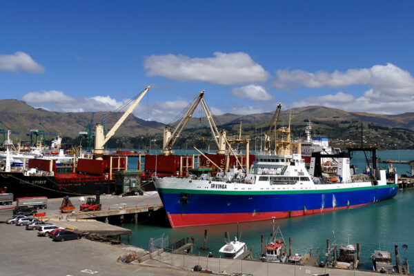Shipping. Port Lyttleton. NZ